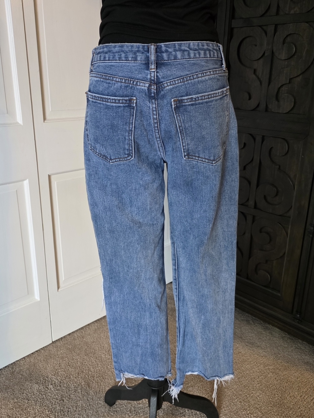 Wishlist Blue Distressed Straight-Leg Jeans - Picture 3 of 6